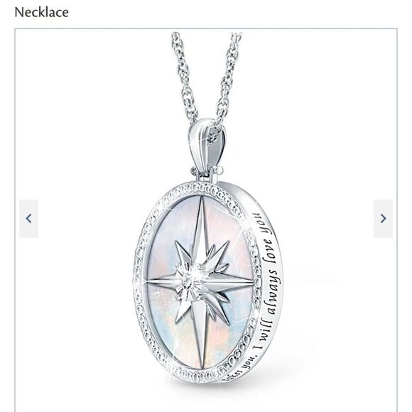 Diamond Sterling Silver ‘Always My Daughter’ Pendant Necklace NEW in box - Picture 3 of 11